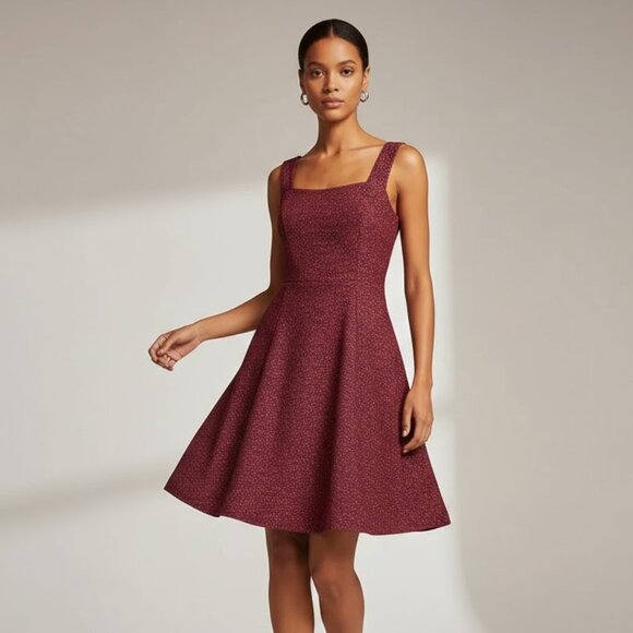 Betsy & Adam Dresses & Skirts - Betsy & Adam Sparkling Burgundy Mini Dress